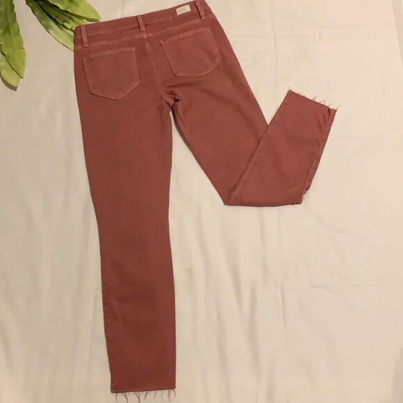 🌟PAIGE Pink Verdugo Raw Hem Ankle Skinny Jeans🌟 - Picture 9 of 11